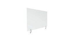 ALBA - Séparateur de Bureau en Plexiglass Transparent - Vitre de Protection - Résistant - Stable - Timy - 60 cm