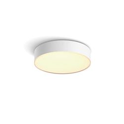 Philips Hue White Ambiance Enrave, Plafoniera Smart, Piccola, Bluetooh, Controllo Vocale 9.6 W, Telecomando Dimmer Switch Inlcuso, Bianco