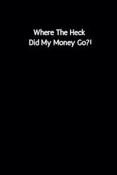 Where The Heck Did My Money Go?!: Funny Novelty Password Keeper Book Adult Humor with Alphabetical Tabs ( The Unique Gag Gift Password Book)
