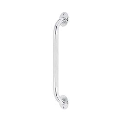 Medline Knurled Chrome 16” Grab Bar for Shower & Bathtub, Independence & Ease of Movement — for Elderly, Handicapped or Seniors, 300 lb. Capacity, 1 Bar