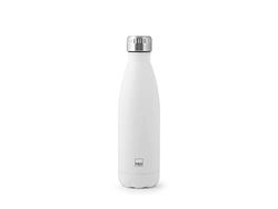 H&H 749773 Bottiglia Termica Inox 18/10, Bianco, Lt 0,5, Acciaio