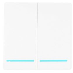Commutateur RF "Line" - Double - Interrupteur (blanc)