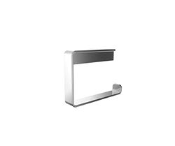 EMCO Loft - Portarrollos de Papel higiénico de Pared Moderno sin Tapa, Soporte de Papel de Aluminio, Cromado