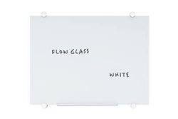 Bi-Office Lavagna In Vetro Flow Cancellabile A Secco, Non-Magnetica, Colore Bianca, 90x60