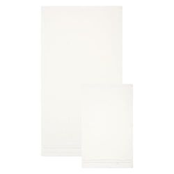 THUN Set 2 asciugamani, crema, 100% cotone, Collezione Country Bloom, t40 x 60, 60 x 100 cm