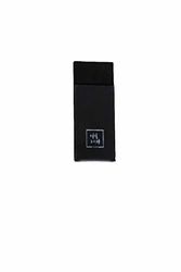Crafted Leather & Lifestyle Housse en cuir pour couverts 100% cuir de vachette noir