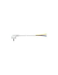 Kabel med Schuko-stift 1 m 3 x 1,5 mm 4,8 mm 16 A 250 V T/TL vit - 7 000/1