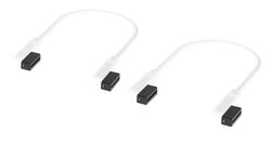 Corsair iCUE LINK Cables - 2 cables delgados de 135 mm, 90°, color blanco