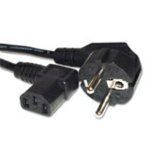 Microconnect PE010530 - Kabel (3 m, Male Connector/Female Connector, CEE7/7, C13 coupler, svart)
