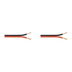 goobay 67730 Câble de Haut-Parleur Rouge/Noir CCA, 25 m Longueur de Câble (Lot de 2)