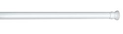 Wenko Barra para cortina de banho telescópica branca 110-185 cm, Ø 2 cm, alumínio, 2 x 2 cm, branco