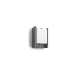 Philips myGarden Arbor Applique murale d'extérieur LED avec détecteur de mouvement [Anthracite] 1 x 6 W Lampe LED intégrée pour éclairage de jardin et de terrasse