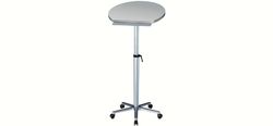 MAUL Poste de Travail Statique | Hauteur réglable en continu de 75 à 120 cm | Bureau Mobile pour Travailler en Position Assise ou Debout | Rangement Pratique pour Stylo et classeur | Gris