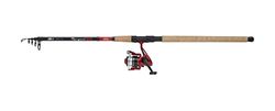 Berkley Cherrywood Spezi Ensemble de Cannes et Moulinet avec modèles spécialement conçus pour cibler l'anguille, Le brochet, la Truite ou la Sandre, Blancs en Carbone Solides et fiables, 5 moulinets