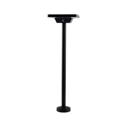 V-TAC VT-4102 Piantana/picchetto led Lampada solare da Giardino quadrata con sensore crepuscolare 2W corpo nero luce CCT 3in1 IP65-10304