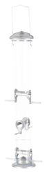 Trixie 55637 - Mangiatoia per esterni, 1.300 ml/53 cm, colore: Argento