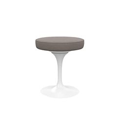 Knoll Saarinen Tulp kruk van gegoten aluminium in de kleur wit/beige, afmetingen: 40 x 45 cm, P153YS2T(M)[177EVA]