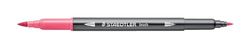 STAEDTLER 3001 - Feutre de Coloriage Aquarellable Double Pointe Pinceau 1-6 mm et Fine 0,5-0,8 mm Rose - 3001-25