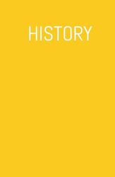 History College Ruled Journal: Hardcover: - 256 Pages – Yellow