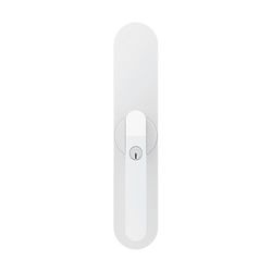 ABUS WINTECTO One – Poignée de fenêtre motorisée intelligente avec alarme, pour fenêtres et portes-fenêtres – installation facile sans perçage – blanc – fermeture différente