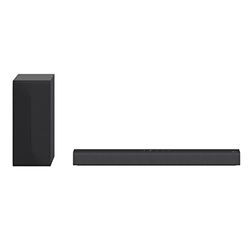 LG S40Q Soundbar TV 300W, 2.1 Canali con Subwoofer Wireless, AI Sound Pro, Bluetooth, Ingresso Ottico, HDMI in/out con, Rivestimento in tessuto, Certificazione Energy Star