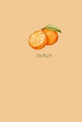 JOKO Orange Lined Journal Notebook, (orange), 100 Pages, Medium 6 inches x 9 inches - Fruit Lover