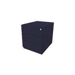 BISLEY Caisson à roulettes Note avec poignée, 3 tiroirs universels, Métal, 639 Bleu Oxford, 56,5 x 42 x 49,5 cm