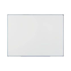 BoardsPlus Economy Lavagna Bianca Magnetica, Lavagna Cancellabile A Secco Con Cornice Grigio, 60 x 45 cm