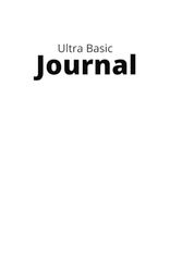 Ultra Basic Journal