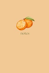 JOKO Orange Lined Journal Notebook, (orange), 100 Pages, Medium 6 inches x 9 inches - Fruit Lover