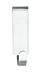 WENKO Gancio doppio sopraporta box doccia Vieste - Gancio per parete box doccia, Acciaio inossidabile, 2 x 7 x 5.5 cm, Opaco