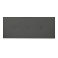 DUÉRMETE ONLINE Tête de lit Premium rembourrée modèle Milan | tapissée en Similicuir Haut de Gamme – Comprend ferrures et vis, Bois, Gris, 160 x 60 cm (Cama 150)