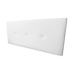 Somnia Descanso Miami tête de lit rembourrée en Similicuir Premium, Dimensions 160 x 60 cm (lit de 150), Blanc