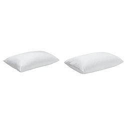 Pikolin Home Almohada De Fibra con Tratamiento Dermoprotector Aloe Vera + Funda De Almohada De Algodón De Rizo con Tratamiento Antialérgico Y con Membrana Smartseal Impermeable Y Transpirable