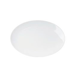 Holst Porzellan AI 130 B1 Lot de 3 assiettes ovales en porcelaine 30 x 20 cm Alina 2ème choix Blanc 30 x 20 x 2 cm