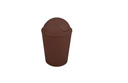 MSV Poubelle à Bascule PP AKO 5,5L Chocolat