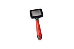 Karlie Professionele trekborstel, hondenborstels, S, rubber, rood/zwart, 17,5x7 cm
