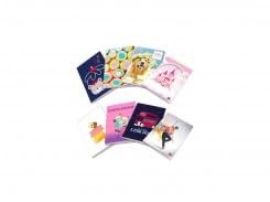 SHOPPARE - Paquete de 10 maxi cuadernos Pigna – Surtidos para niña, 42 hojas de reatura – A, primer – segundo grado.