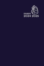 Diario Scuola 2024/2025: Agenda Settimanale Da Agosto 2024 a Luglio 2025, per Studenti delle Scuole Elementari, Medie e Superiori, a Settimana Su Una Doppia Pagina, Formato A5, Nero