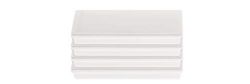 Discofix Lot de 4 aimants pour droitier Rouge 55 x 22 x 8 mm