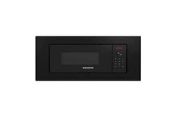 Siemens BE623LMB3 - Microondas, electrónico, Encastrable con marco, 38 cm, 20 l, 5 F, humidClean, Ap. lateral izquierda, Electrónico LED, 8 prog. auto, plato giratorio 27 cm, con grill, Negro