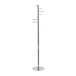 Maul MAULcalima Coat Stand | Sturdy Standing Coat Rack for Private Use in Metallic Look | Elegant Clothes Stand Ideal for Entrance Areas, Office Spaces or Home | Silver