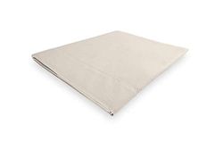 Soleil d'ocre, Percale Drap Plat, Coton, Ecru, 180x290 cm