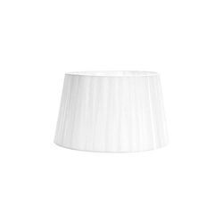 Abat-jour Laura E27 blanc 30dx22dx17h conique ouvert