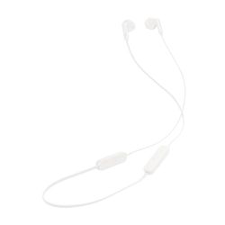 JBL Tune 235BT - Auriculares inalámbricos Bluetooth con micrófono de 3 Botones, Mando a Distancia y Cable Plano, Color Blanco