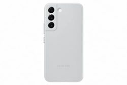 Samsung Leather Cover custodia in pelle per Galaxy S22 5G, Grigio chiaro