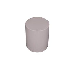 Kloris Columna cilíndrica Sweety Table de plástico, Altura 40 cm, diámetro 35 cm, Gris Pardo, Fabricado en Italia