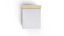 Premium Ranforce Double Small Fitted Sheet (DE), 100% Cotton, 130 x 190 + 30 cm, 155 Thread Count, Machine Washable at 30°C, Elegant White Colour