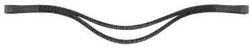 HKM 102104-60 Full hoofdband met spitse as, zwart