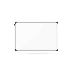 Memobe IDEA Edge Lavagna magnetica – Lavagna da appendere – Lavagna per casa, cucina, ufficio, scuola – Planner da parete in alluminio nero – Lavagna organizzatore da parete – 90 x 60 cm